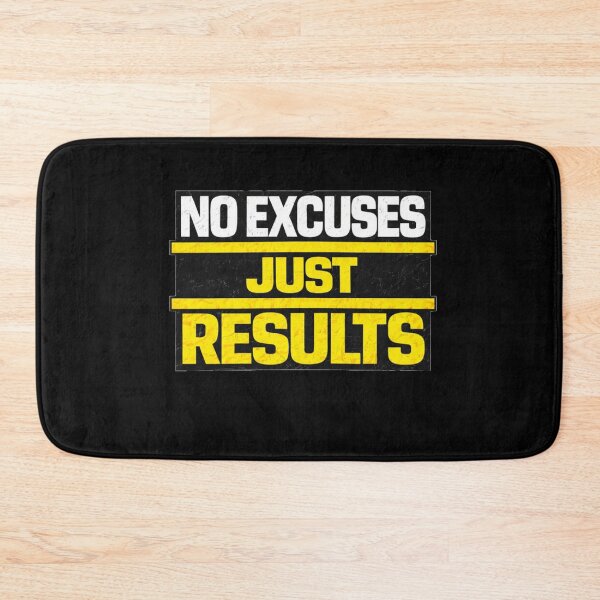 Item preview, No Excuses Just Results Discipline Work Ethic Motivation Design designed and sold by Wolf Garage.