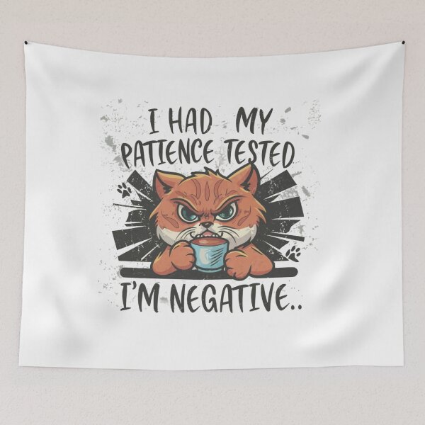 Item preview, I Had My Patience Tested I'm Negative designed and sold by MoolokaiApperal.