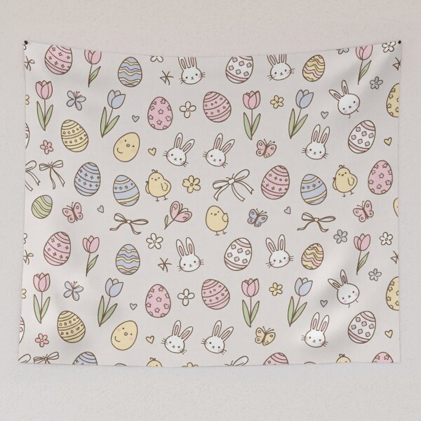 Item preview, Cute Easter Bunny Pattern designed and sold by SassyArtistry.