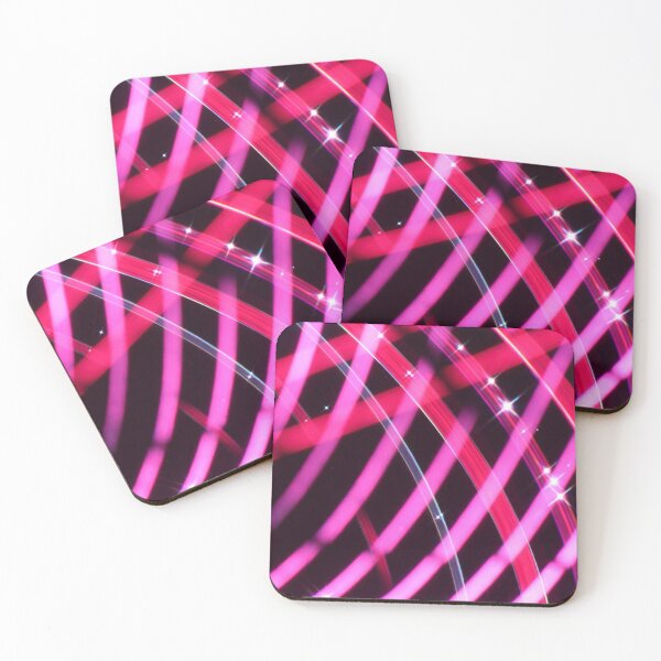 Item preview, Pink Neon Light Trail Pattern designed and sold by SassyArtistry.