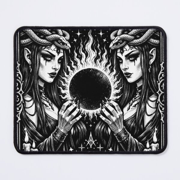 Item preview, Serpent Crown Eclipse Priestess – Dark Occult Tarot Shirt designed and sold by wanado.