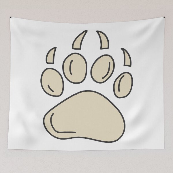 Item preview, Wilderness Grizzly Paw Print Nature Trail designed and sold by risingrocket.