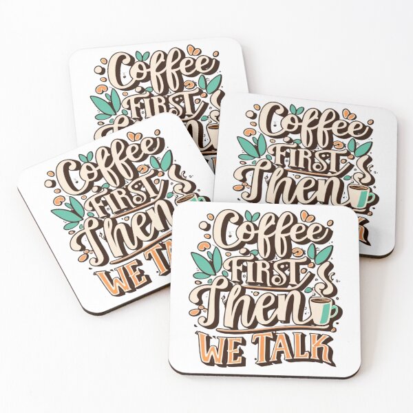 Item preview, Coffee First Then we Talk  designed and sold by MoolokaiApperal.
