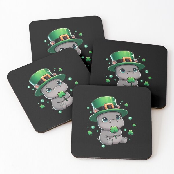 Item preview, Lucky Hippo St Patricks Day Ireland Irish designed and sold by CORJIDOG-ART.