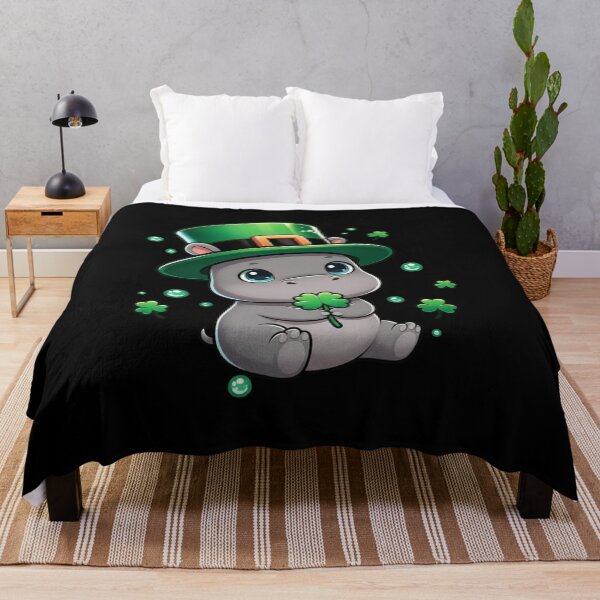Item preview, Lucky Hippo St Patricks Day Ireland Irish designed and sold by CORJIDOG-ART.