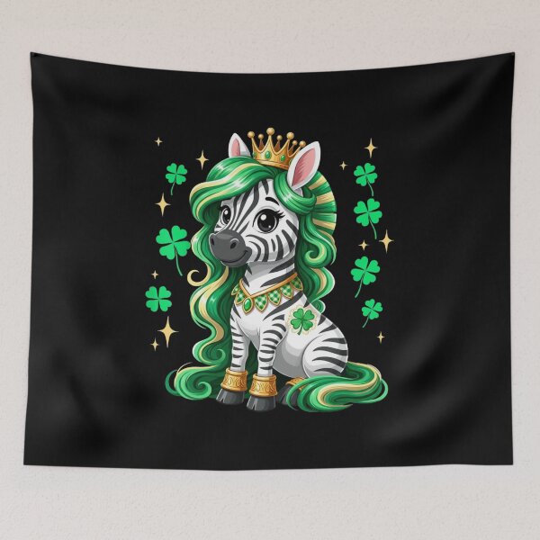 Item preview, Lucky Zebra Queen St Patricks Day designed and sold by CORJIDOG-ART.