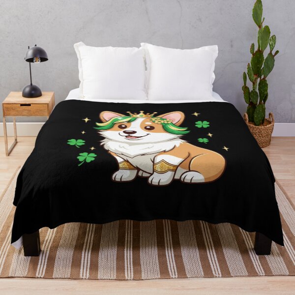 Item preview, Queen Corgi St Patricks Day Dog Lover Irish Holiday designed and sold by CORJIDOG-ART.