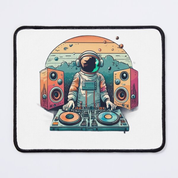 Item preview, Retro Sunset Astronaut DJ designed and sold by MoolokaiApperal.