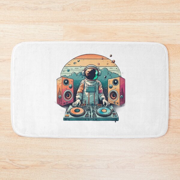 Item preview, Retro Sunset Astronaut DJ designed and sold by MoolokaiApperal.