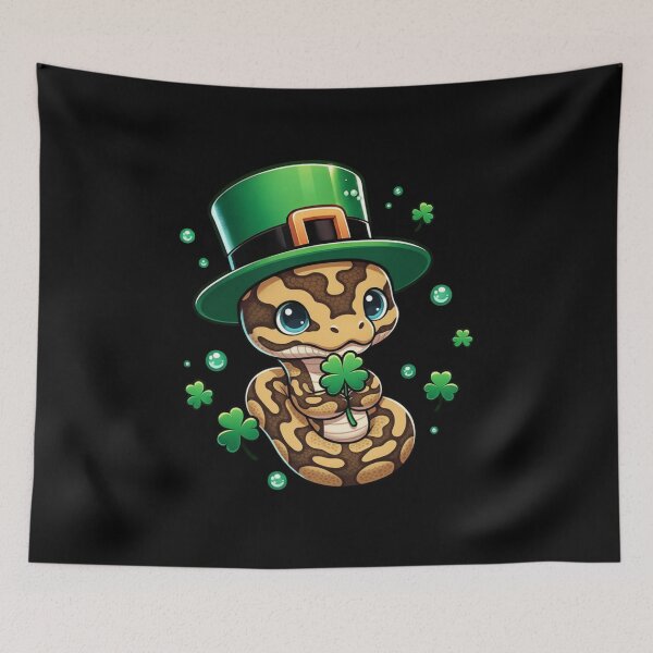Item preview, Lucky Ball Python St Patricks Day Leprechaun Hat designed and sold by CORJIDOG-ART.