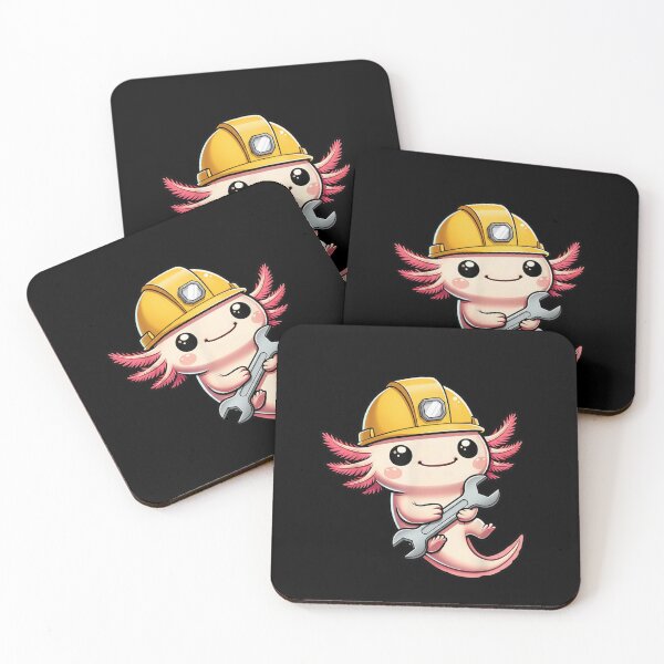 Item preview, Cute Axolotl Mechanic Hard Hat Wrench Animal Lover designed and sold by CORJIDOG-ART.