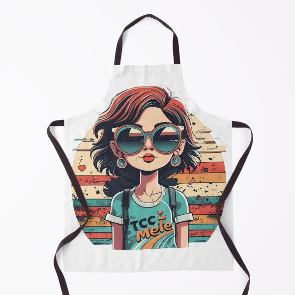 Item preview, Retro Red Hair Girl Sunset Tcc Mele designed and sold by MoolokaiApperal.