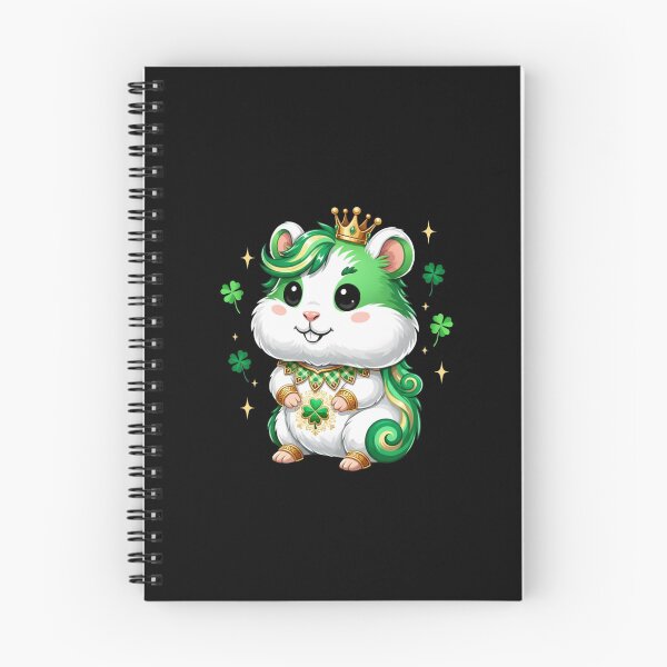 Item preview, St Patrick's Day Hamster King Lucky Clover designed and sold by CORJIDOG-ART.