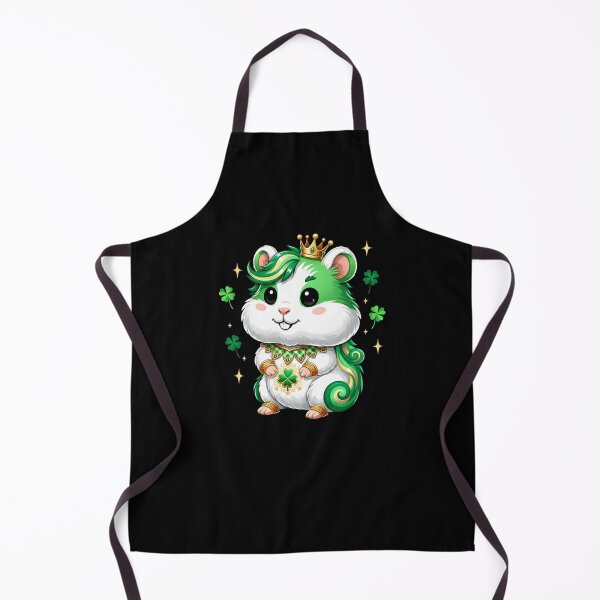 Item preview, St Patrick's Day Hamster King Lucky Clover designed and sold by CORJIDOG-ART.