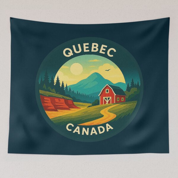 Item preview, Quebec Canada Vintage Travel  designed and sold by Thistle-TShop.