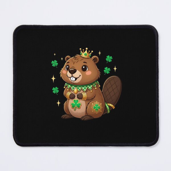 Item preview, Lucky King Beaver Saint Patricks Day designed and sold by CORJIDOG-ART.