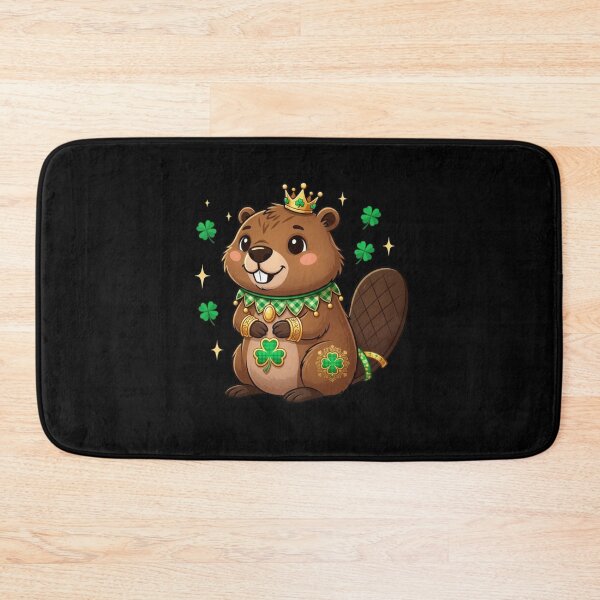 Item preview, Lucky King Beaver Saint Patricks Day designed and sold by CORJIDOG-ART.