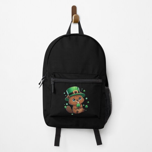 Item preview, Happy Beaver Patrick's Day Leprechaun Hat Clover designed and sold by CORJIDOG-ART.
