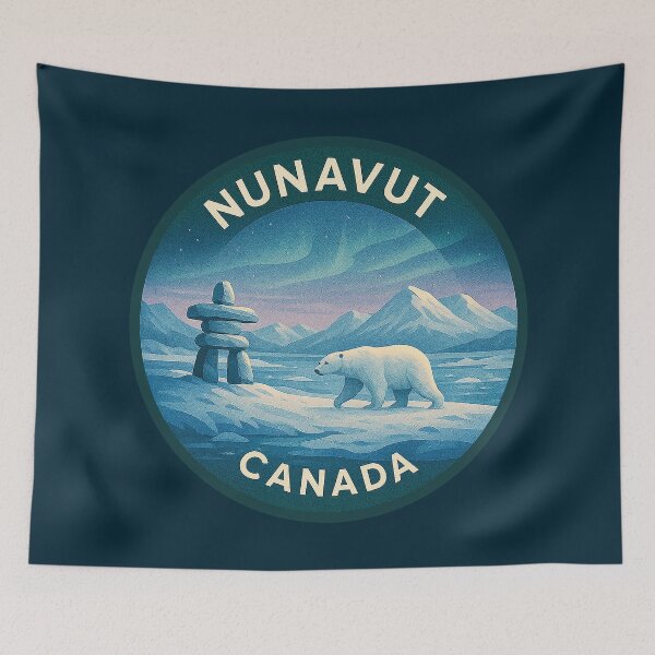 Item preview, Nunavut Canada Vintage Travel  designed and sold by Thistle-TShop.