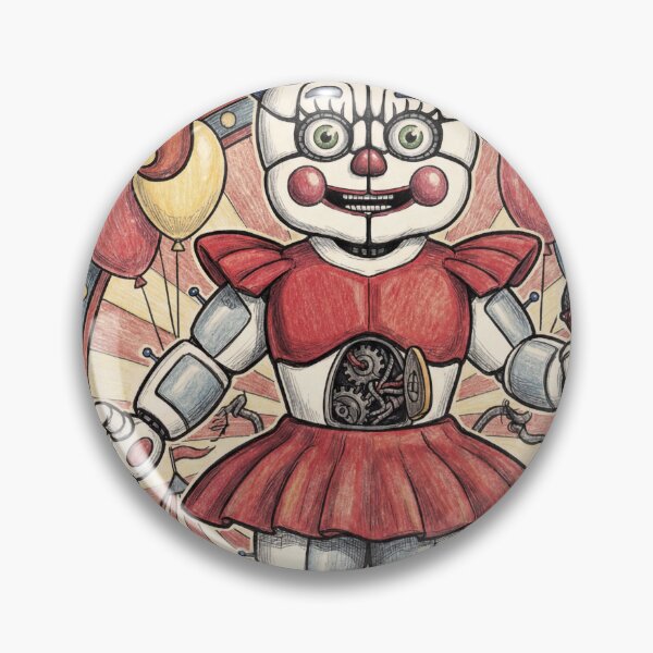 Item preview, FNAF Circus Baby Clown Animatronic Design designed and sold by Senpaiwaves.
