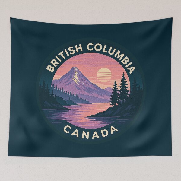 Item preview, British Columbia Canada Vintage Travel  designed and sold by Thistle-TShop.