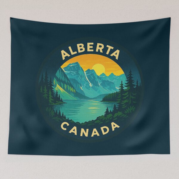 Item preview, Alberta Canada Vintage Travel  designed and sold by Thistle-TShop.