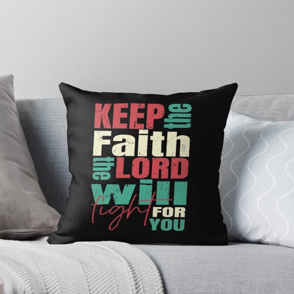 Item preview, Keep the Faith – The Lord Will Fight for You | Christian Inspirational Quote designed and sold by Verse & Vibes.
