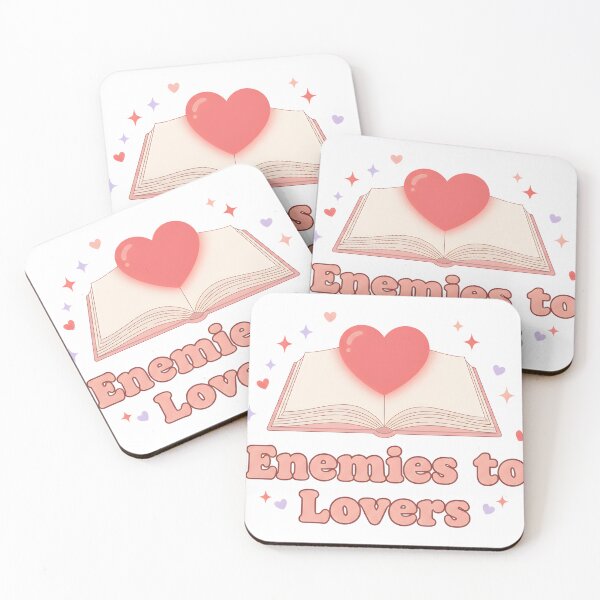Item preview, Enemies to Lovers Romance Book Lover Aesthetic Cute Pink Design designed and sold by DIRTYSKETCHH.