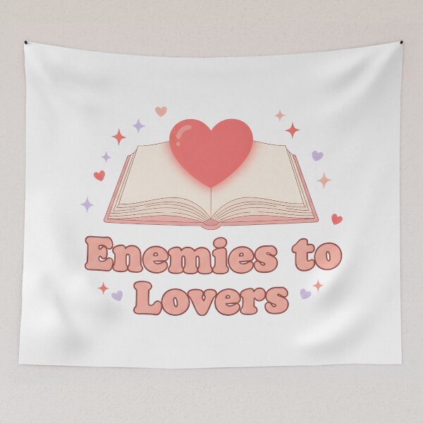 Item preview, Enemies to Lovers Romance Book Lover Aesthetic Cute Pink Design designed and sold by DIRTYSKETCHH.