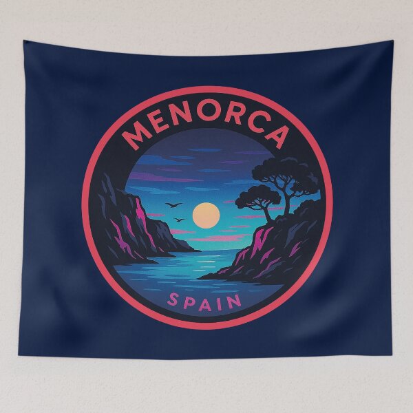 Item preview, Menorca Balearic Islands Vintage Travel  designed and sold by Thistle-TShop.