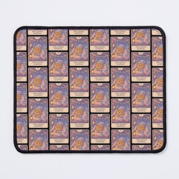 Item preview, Card VI – The Always Sleeping | Cozy Sleepy Bear Tarot Card | Cute Comfort Aesthetic Art designed and sold by SONandMOONcreationsAU.