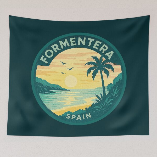 Item preview, Formentera Balearic Islands Vintage Travel  designed and sold by Thistle-TShop.