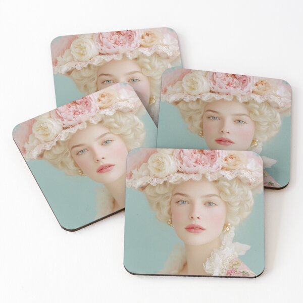 Item preview,  Rococo Floral Portrait – Pastel Royal Fashion Art designed and sold by Mindrender.