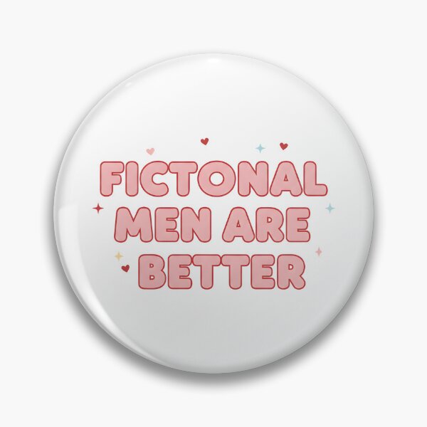 Item preview, Fictional Men Are Better Romance Reader Cute Pink Design designed and sold by DIRTYSKETCHH.