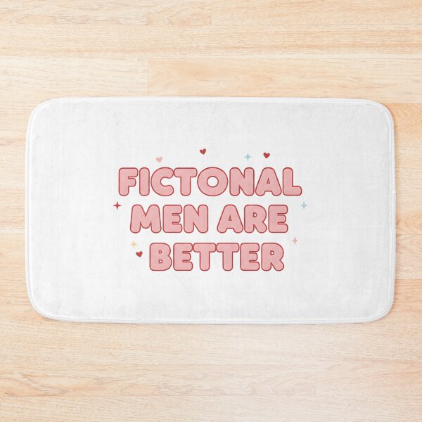 Item preview, Fictional Men Are Better Romance Reader Cute Pink Design designed and sold by DIRTYSKETCHH.