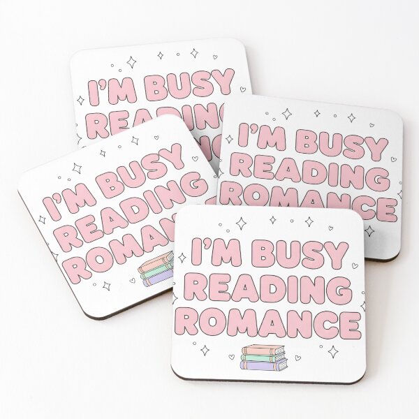 Item preview, I’m Busy Reading Romance Cute Book Lover Pink Aesthetic Design designed and sold by DIRTYSKETCHH.
