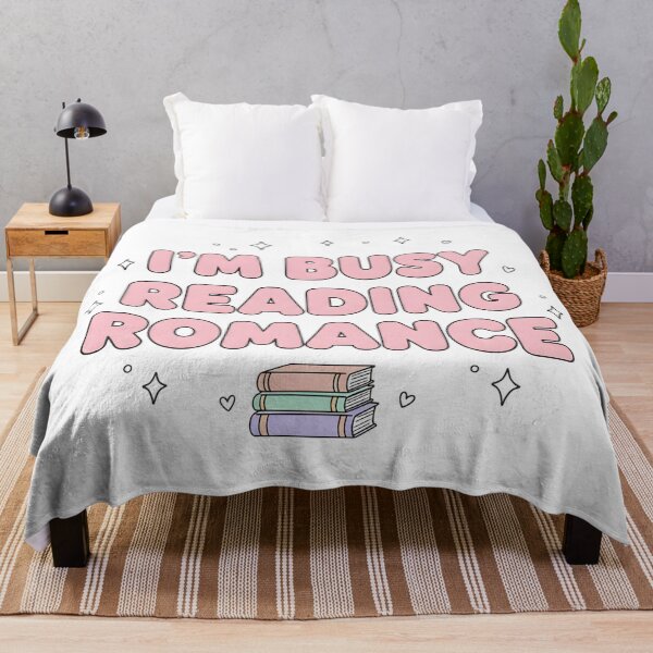 Item preview, I’m Busy Reading Romance Cute Book Lover Pink Aesthetic Design designed and sold by DIRTYSKETCHH.