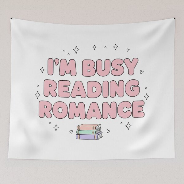 Item preview, I’m Busy Reading Romance Cute Book Lover Pink Aesthetic Design designed and sold by DIRTYSKETCHH.