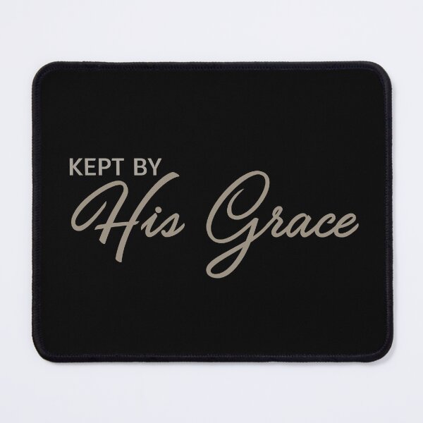 Item preview, Kept by His Grace – Christian Faith Minimalist Quote designed and sold by Verse & Vibes.