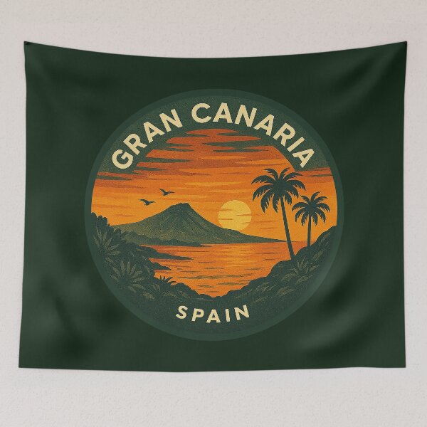 Item preview, Gran Canaria Canary Islands Vintage Travel  designed and sold by Thistle-TShop.