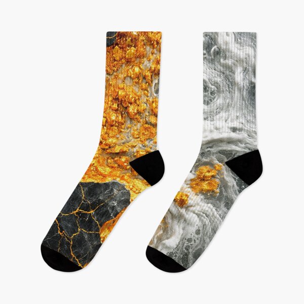 Item preview, Gold Veins & Marble Flow – Luxe Black Stone Abstract designed and sold by Kaleidoscope Print.