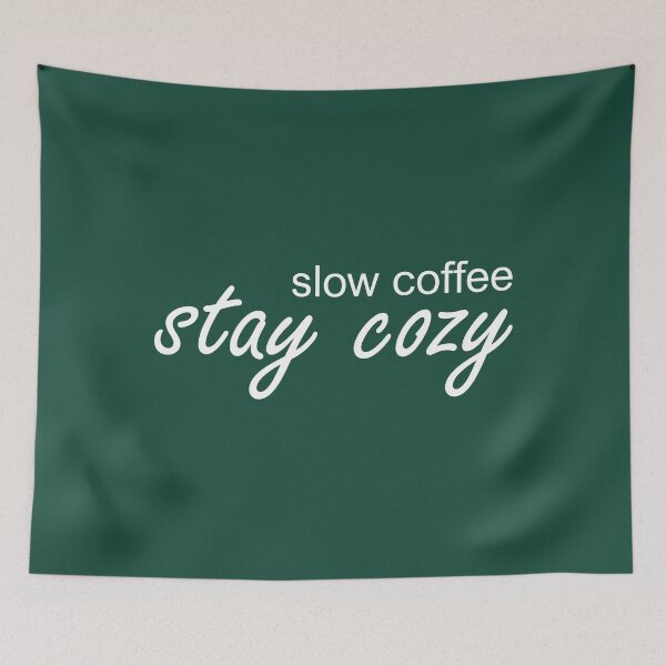 Item preview, Christmas Stay Cozy Quote | Green Christmas Aesthetic Typography | Cozy Holiday Gift designed and sold by ColorNestStudio.