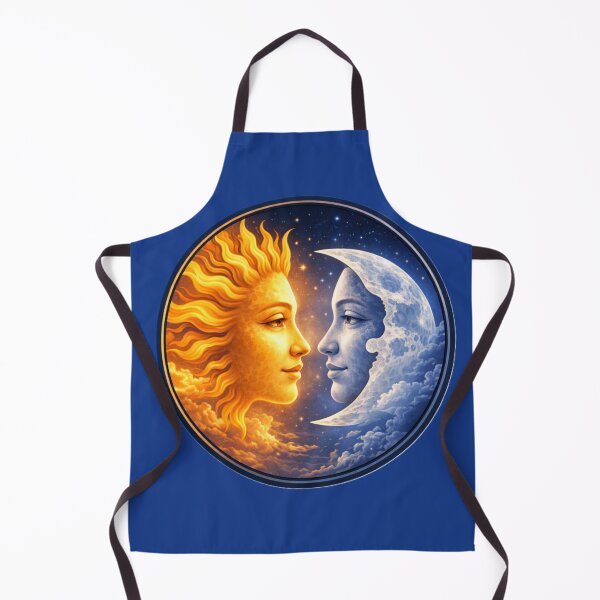 Artikelvorschau, Sonne und Mond in Harmonie – Himmlisches Profilkreis-Kunstwerk entworfen und verkauft von TheJoyfulPen.