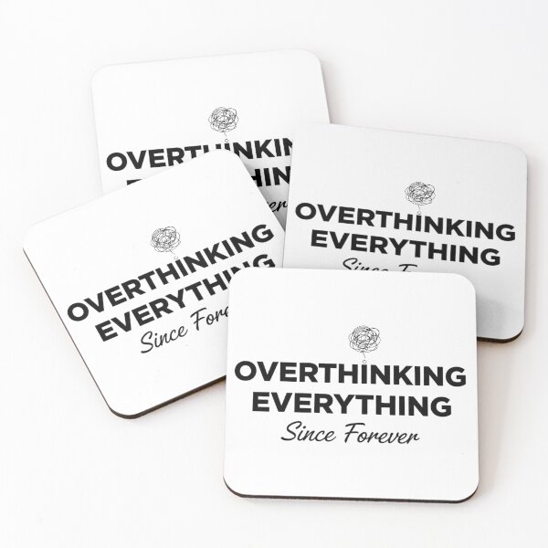 Item preview, Overthinking Everything Since Forever Funny Introvert Quote T-Shirt designed and sold by pixelandpalette.