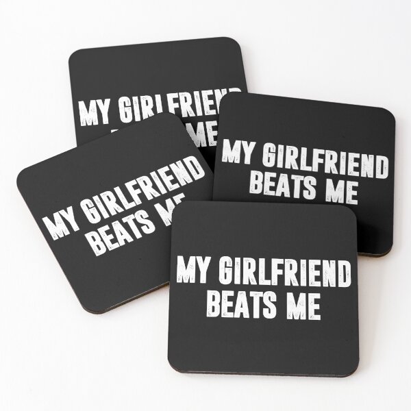 Item preview, My Girlfriend Beats Me - Funny Saying designed and sold by kafferahelma.