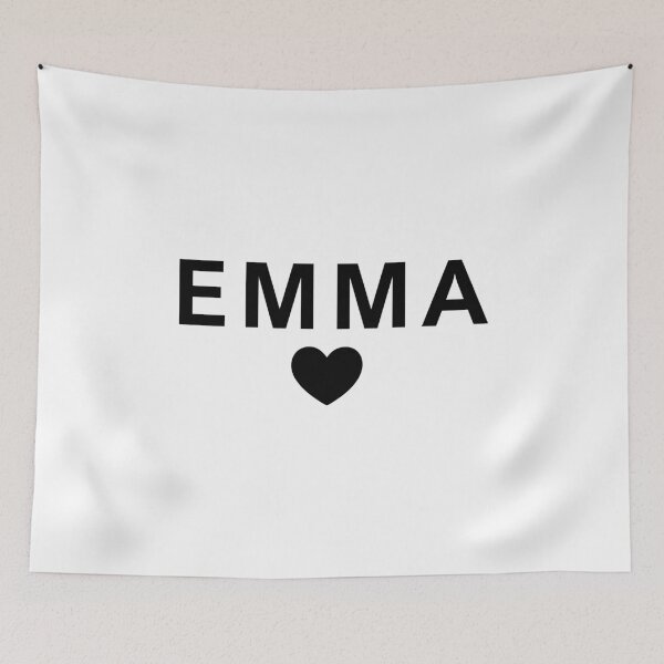 Item preview, EMMA|Cute Name Design | Minimal Heart Typography | Aesthetic Name Gift designed and sold by ColorNestStudio.