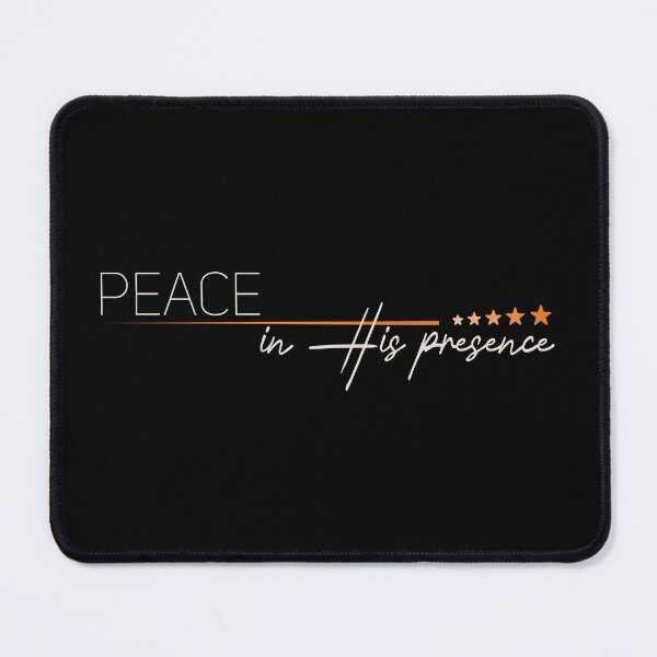 Item preview, Peace in His Presence – Christian Faith Worship Quote designed and sold by Verse & Vibes.