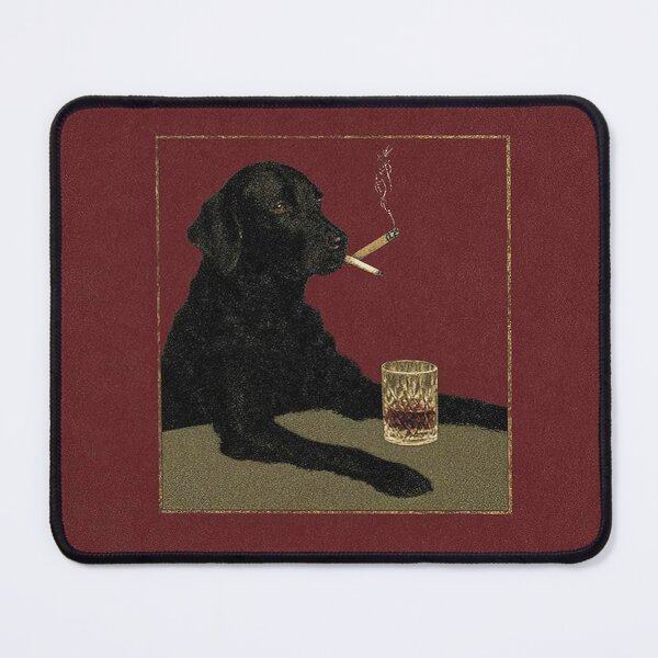 Item preview, Smoking Dog and Wine designed and sold by HomeroPosadaO.