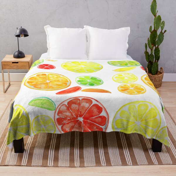 Item preview, hand painted colorful citrus slices watercolor designed and sold by SelenePaintings .