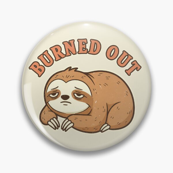 Item preview, Burnt Out Sloth Sticker | Running on Empty | Funny Exhausted Animal Meme  Why? designed and sold by ZyxDes.